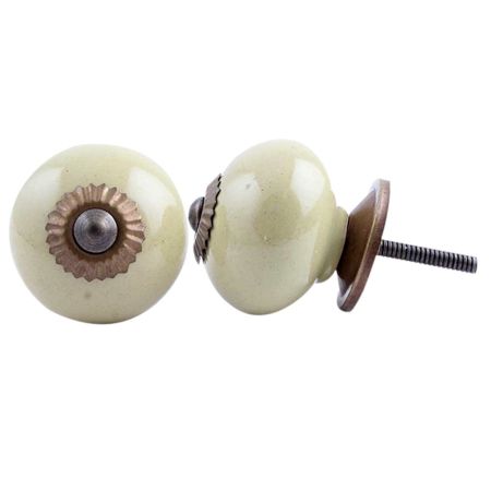 Olive Ceramic Handmade Knob